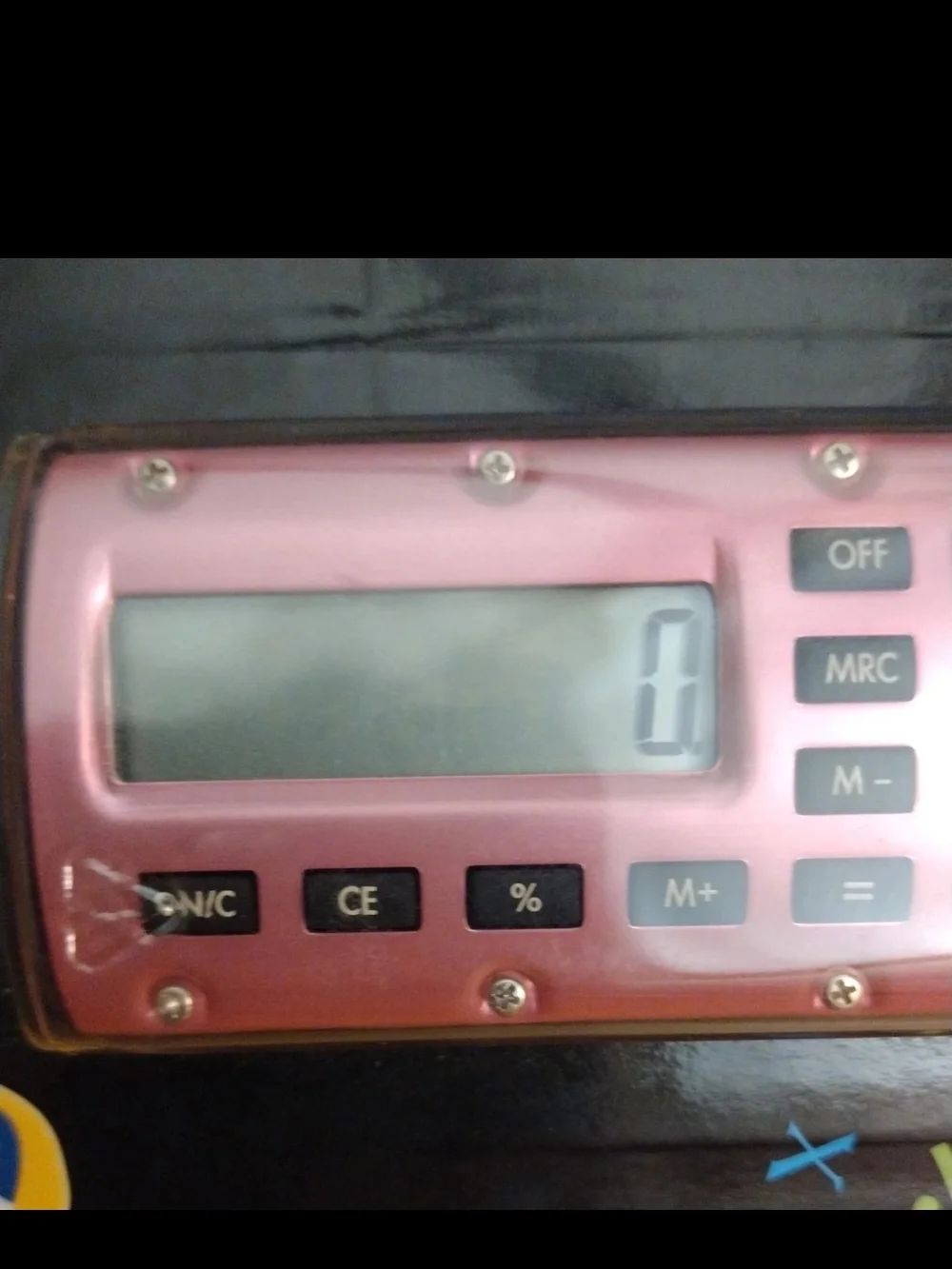Rare Retro HP Quick Calc Pink Pocket Basic Calculator Magnetic Back New Sealed